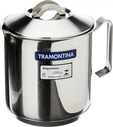 Fervedor com Fundo Triplo, Tramontina, Solar 62512145, Inox, dimetro de 14 cm