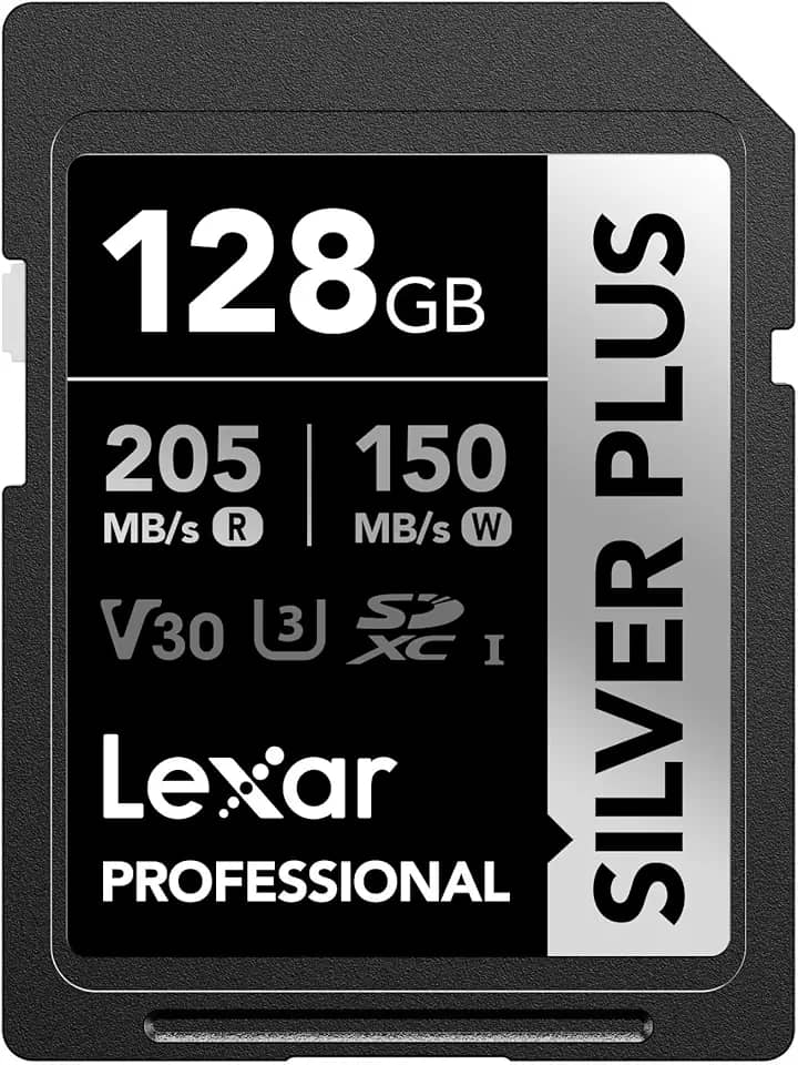 Cartão de Memória Lexar Professional Silver Plus SDXC UHS-I Card 128GB