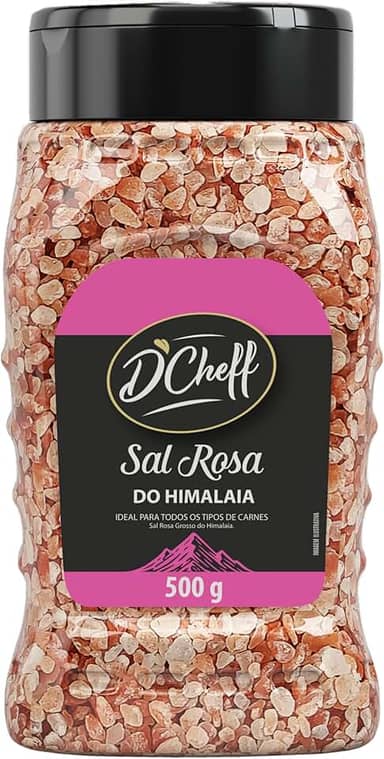 D´Cheff Sal Grosso Rosa Do Himalaia 500 Gramas