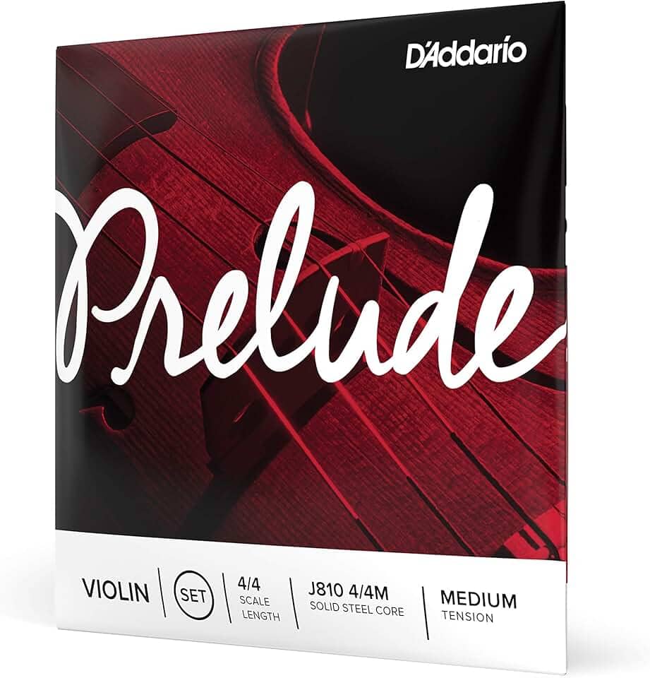 Encordoamento Para Violino Tensão Média D'Addario Bowed Prelude J810 4/4M