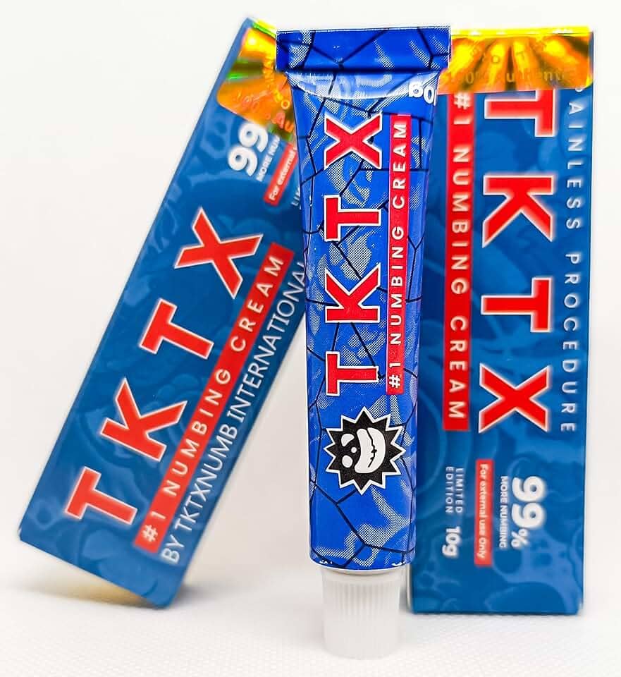 Pomada Tatuagem e estética TK-TX NUMBING AZUL 99% 10G
