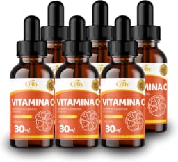 Kit Com 6 - Vitamina C em Gotas 30ml Celliv