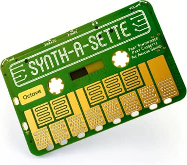 MicroKits Synth-a-Sette: crie seu próprio teclado banana com este sintetizador analógico tamanho cassete, SN1-KIT