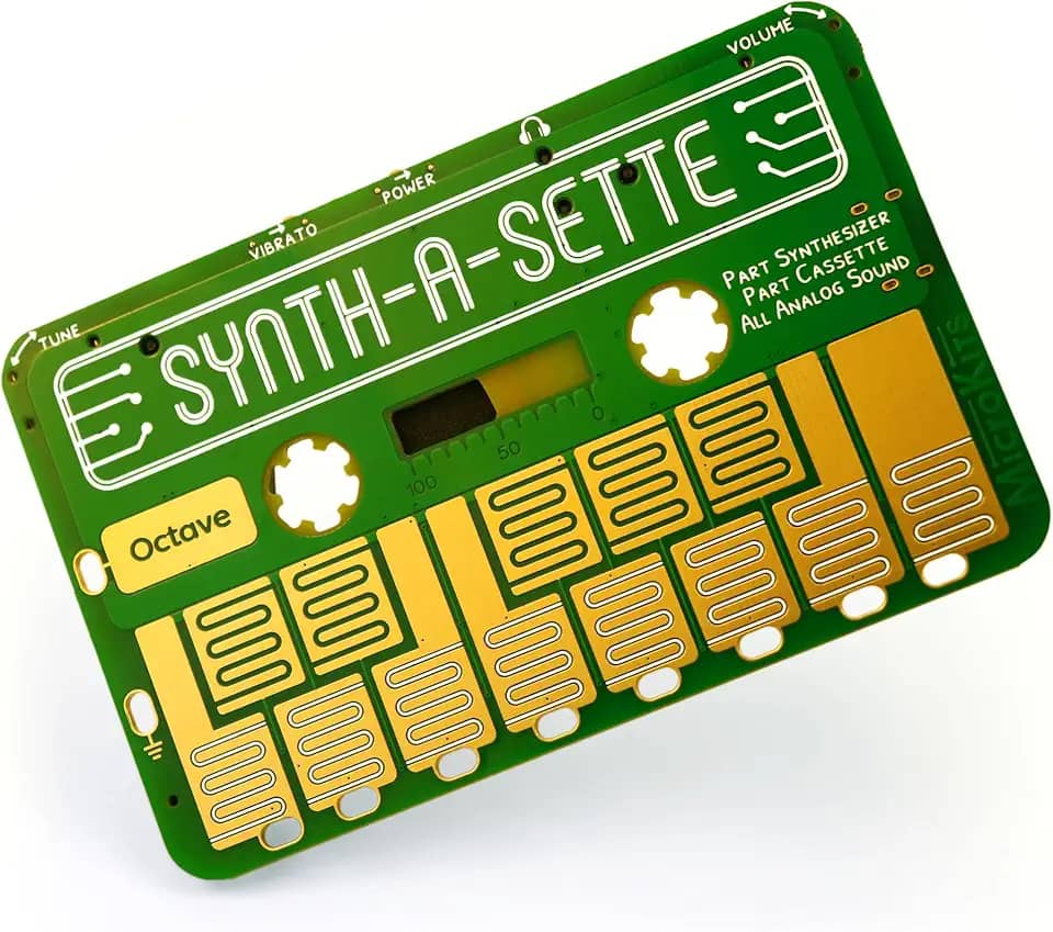 MicroKits Synth-a-Sette: crie seu próprio teclado banana com este sintetizador analógico tamanho cassete, SN1-KIT