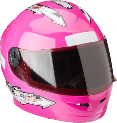 CAPACETE FECHADO PRO TORK LIBERTY FOR KIDS SOLID ROSA TAM. 54 VIS. FUMÊ