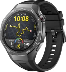Smartwatch, HUAWEI WATCH GT 5 Pro 46mm, Cerâmica e Titânio, Monitoramento Esportivo Profissional, Mapas de campos de golfe, Até 2 Semanas de Bateria, Compatível com iOS e Android, Preto