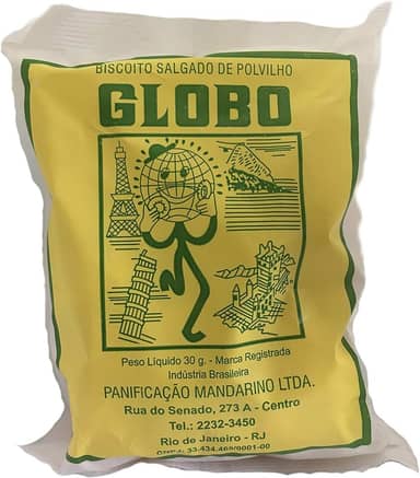 Biscoito de polvilho salgado Globo 30g
