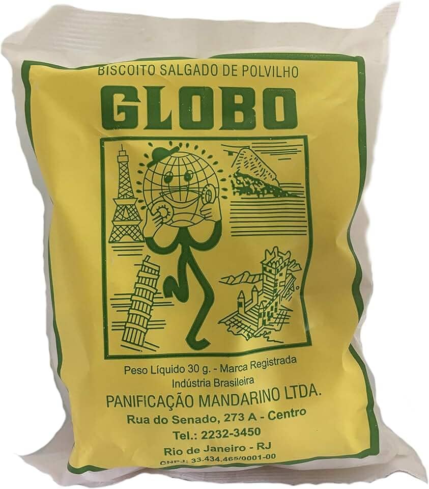 Biscoito de polvilho salgado Globo 30g