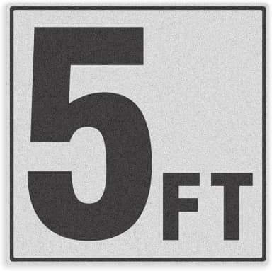 Marcadores de profundidade de piscina de 1,5 m - Joyfulmap 1 pacote de adesivos de vinil de 15 x 15 cm - marcadores adesivos para números de piscina - Sinalização de segurança para decks de piscina -