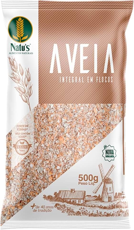 Natu's, Avêia em Flocos, 500 Gramas