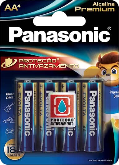 Panasonic Pilha Alcalina Premium Aa Com 4 Lr6Egr/4B96