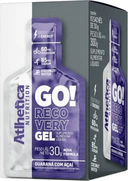 Atlhetica Nutrition Go Energy Gel (10 Sachês) - Sabor Guaraná E Açai