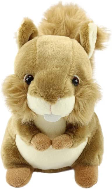 Pelúcia Esquilo Rabinho Peludo 20cm BBR Toys