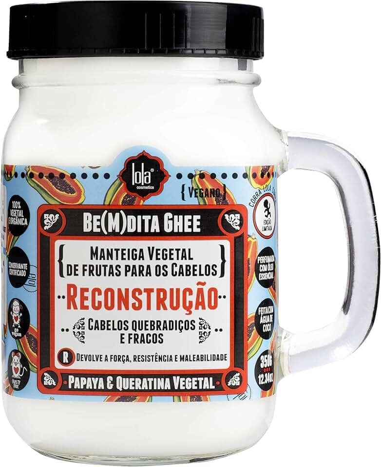 Bemdita Ghee Máscara Reconstrução Mamão 350g, Lola Cosmetics