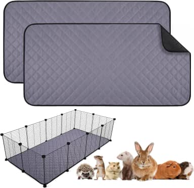 Aitmexcn Forros Para Gaiolas De Porquinhos-Da-Índia - Tapetes Higiênicos Laváveis, À Prova D'Água, Reutilizáveis E Antiderrapantes, Almofada Rápida Superabsorvente Pequenos Animais, Coelho, Hamster,