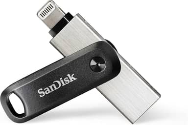 SanDisk Pen Drive Go iXpand de 256 GB para iPhone e iPad - SDIX60N-256G-GN6NE, preto