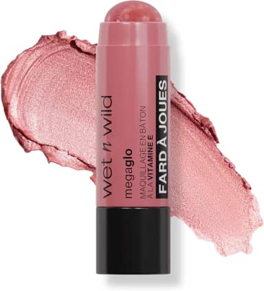 wet n wild MegaGlo Bastão de maquiagem, cor montável, uso versátil, livre de crueldade e vegano - rosa empoeirado