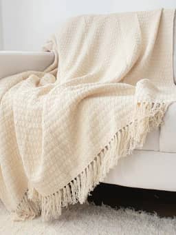 Manta Xale Favo de Mel Para Cama Sofá Poltrona 2,0x1,2cm