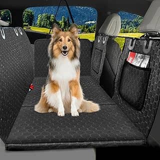 ESCRODOI Capa Protetora Carro Pet Impermeável, 6 em 1 Capa Protetora Banco Traseiro Pet, Fundo Duro, Resistente Ao Desgaste, Antiderrapante, Tamanho Universal