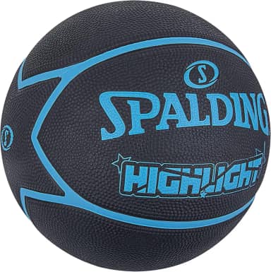 Bola de Basquete Spalding Highlight Preto/Azul Tamanho 7