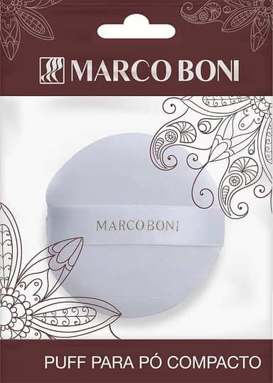 Marco Boni Puff Para Aplicação De Pó 8450 Branco 1 Unidade