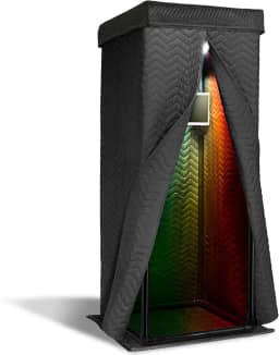 Cabine vocal profissional 'Snap Studio' | Pedra rolante recomendada nº 1 | Confiada por cantores e locuções | Grave vocais secos e livres de eco em casa | O melhor e original equipamento de estúdio de