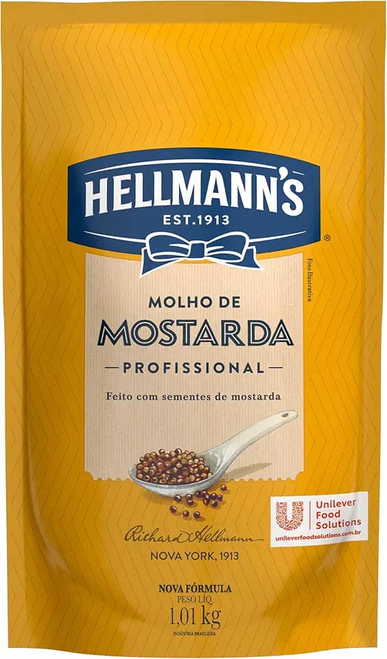Hellmann's Profissional Molho de Mostarda Doypack 1,01kg