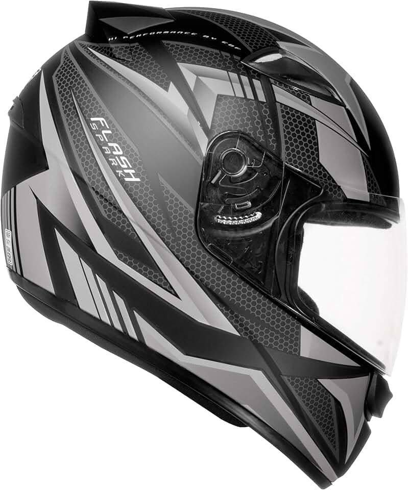 Capacete Ebf New Spark Flash 56/Preto Fosco/Pra