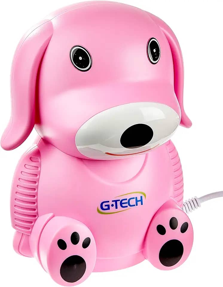 G-Tech Inalador Nebulizador Nebdog Bivolt Rosa