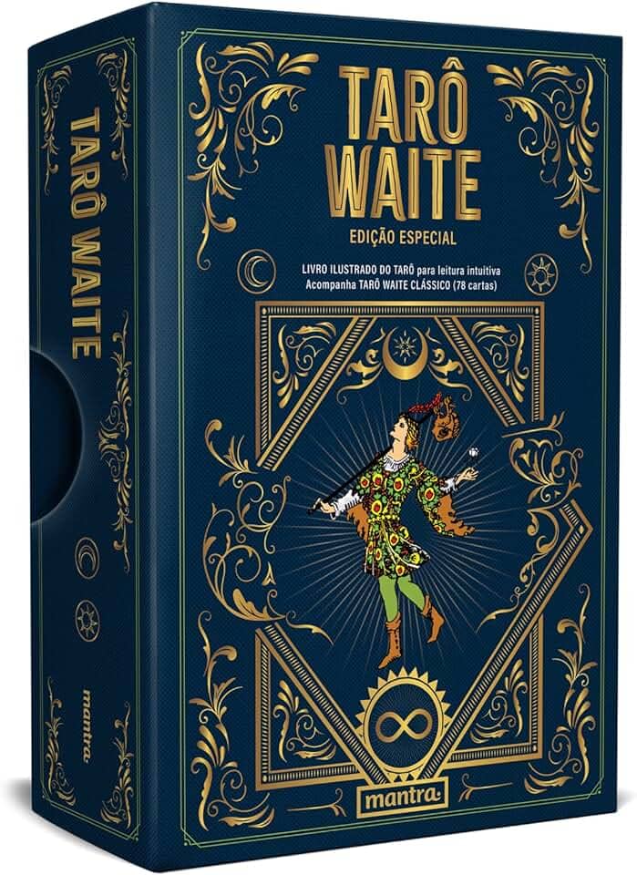 Tarô Waite Edição Especial: livro ilustrado do Tarot para leitura intuitiva: Acompanha Tarô Waite (78 cartas ilustradas por Pamela Colman Smith)