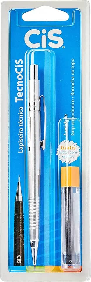 CIS Lapiseira Técnica Tecnocis + Grafite Blister 0.9 mm, Prata