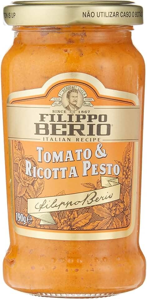 Molho Pesto de Tomate com Ricotta Filippo Berio 190g