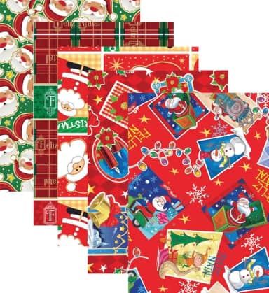 Gala 4483, Saco Metalizado, Natal Sortido, Multicolor, pacote de 50