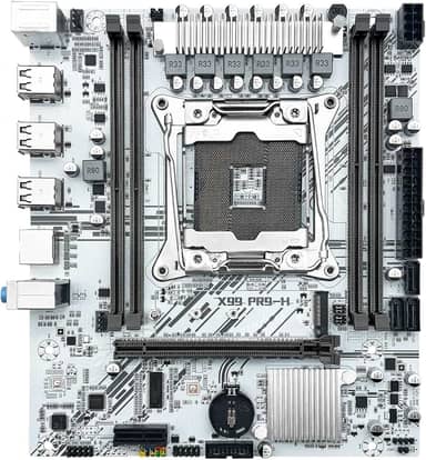 QUASAR X99 PR9-H Placa-Mãe ATX, LGA 2011-3, DDR4, M.2 NVMe, SATA 3.0, USB 3.0, Branca