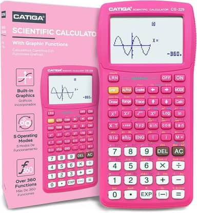 Calculadora científica com funções gráficas – vários modos com interface intuitiva – perfeita para estudantes de cursos iniciantes e avançados, ensino médio ou faculdade