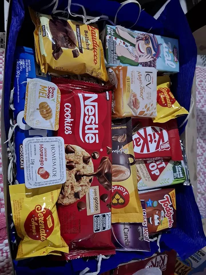 Deliciosa Cesta de Café da Manhã - Edição Especial na Caixa (Tons masculinos)