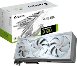 Gigabyte Placa gráfica AORUS GeForce RTX 5090 MASTER ICE 32G - 32GB GDDR7, 512bit, PCI-E 5.0, 2655MHz Core Clock, 3 x DP 2.1a, 1 x HDMI 2.1b, NVIDIA DLSS 4, GV-N5090AORUSM ICE-32GD
