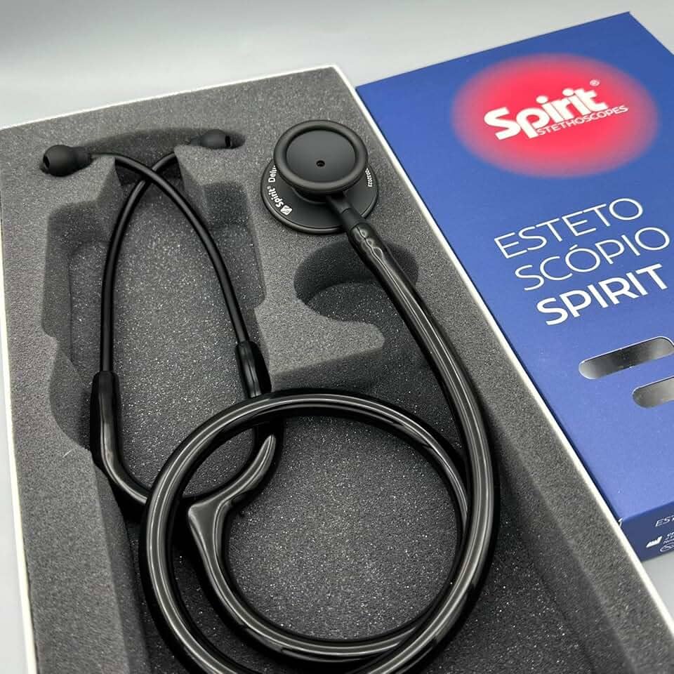 Estetoscópio Spirit MD Pro-Lite Adulto Black Edition