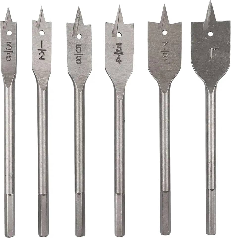 EDA Brocas Chatas Na Cartela Jogo Com 6 Peças Eda