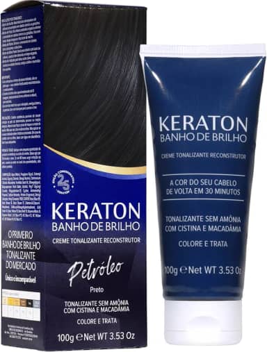 Banho De Brilho Keraton 100G Petroleo
