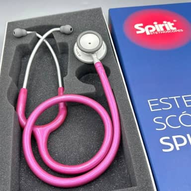 Estetoscópio Spirit MD Pro-Lite Duplo Adulto e Pediátrico Magenta Perolizado