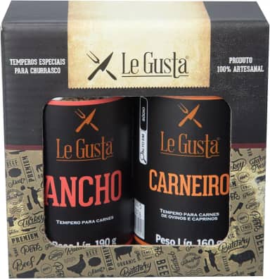 Kit Churrasqueiro Tempero Ancho e Carneiro