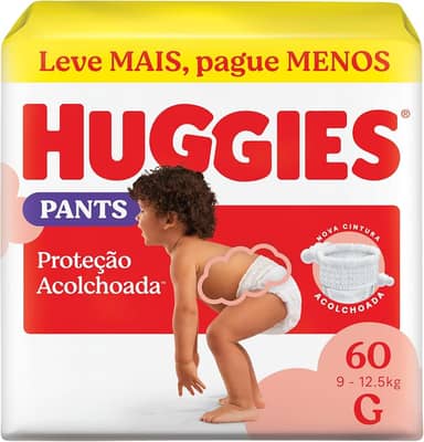 Fralda Huggies Supreme Care Roupinha G - 60 fraldas