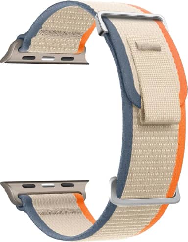 Pulseira esportiva Trail Loop de nylon macio para Apple Watch Ultra 2/Ultra de 49 mm, séries 10 de 46 mm, 9, 8, SE 2, 7, 6, SE, 5, 4, 3, 2 e 1 de 45 mm, 44 mm e 42 mm, unissex