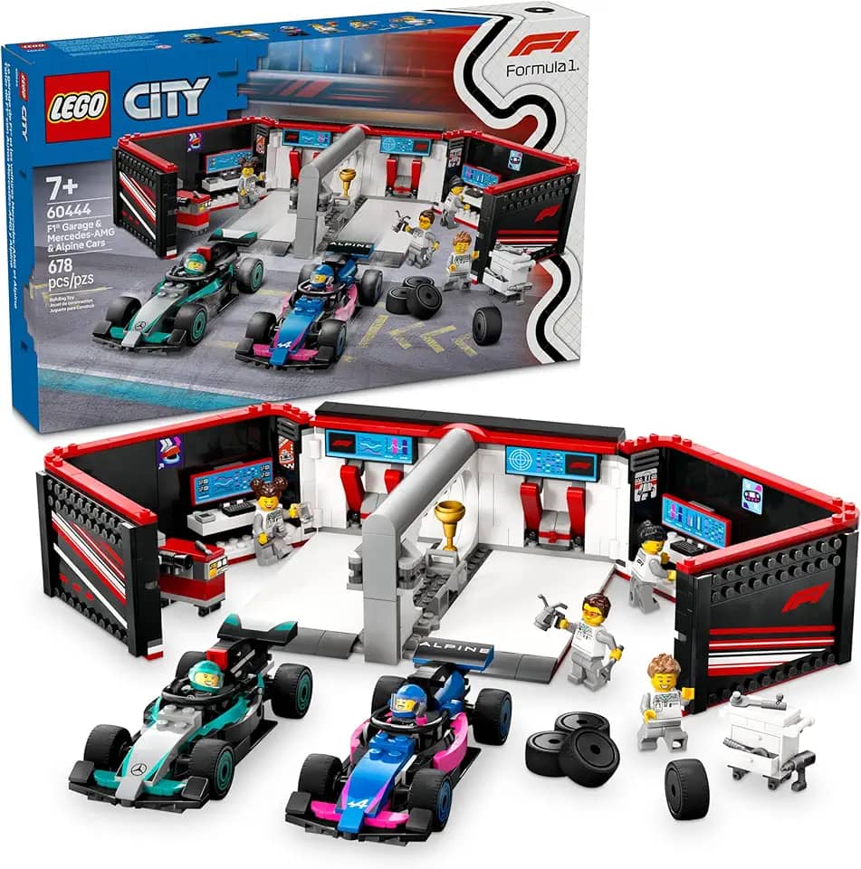 LEGO City Formula 1 Garagem de F1® e Carros da Mercedes-AMG e Alpine 60444