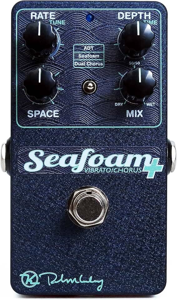 Keeley Pedal de efeitos Seafoam Plus Vibrato Chorus, Azul (KSea2)