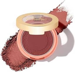 Oulac Pó de maquiagem Plummy Brown Blush | Blush em creme de cores ricas | Pele bronzeada fosca natural | Vegano e sem crueldade | 02 bochechas a bochecha 4,8 g