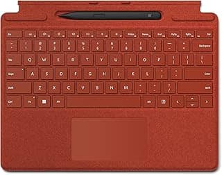 Microsoft Teclado Surface Pro Signature com Microsoft Surface Slim Pen 2 – Vermelho papoula