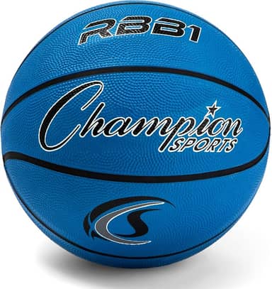 Champion Sports Bola de basquete de nylon com capa de borracha resistente oficial