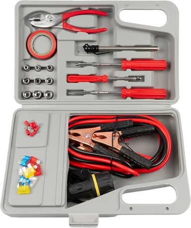 Kit de emergência para veículos com 32 peças, Eda, 9NU, Cinza